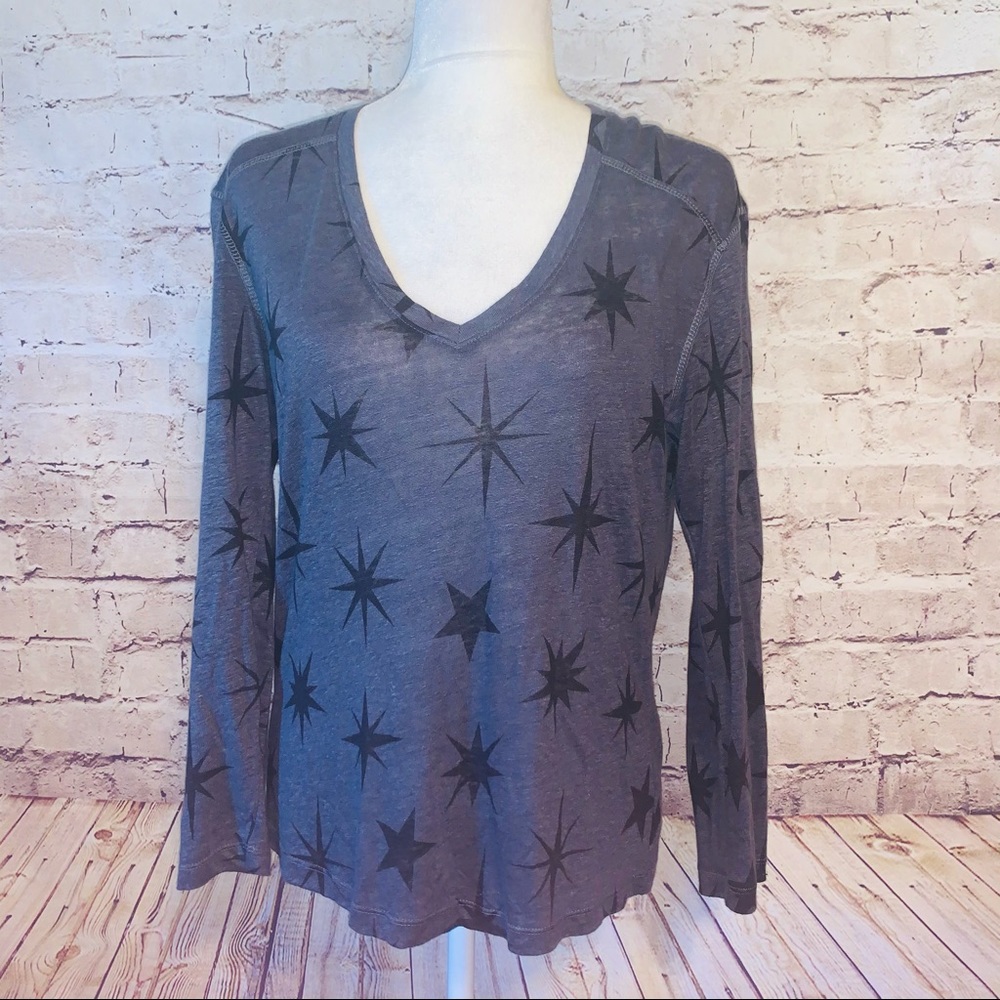 Rails Sami Tee In Charcoal Oversized Stars Top - image 2
